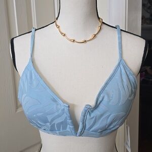 TRUE CRAFT BRAND WOMEN'S JUNIOR PLUS SIZE BLUE SWIM BIKINI TOP SIZE XXL